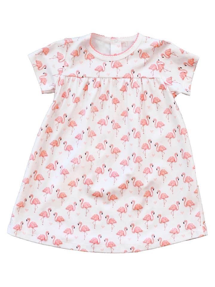 Pineapple Sunshine – Engroshandel Kjole - Børn – Pink Flamingo Swing Kjole