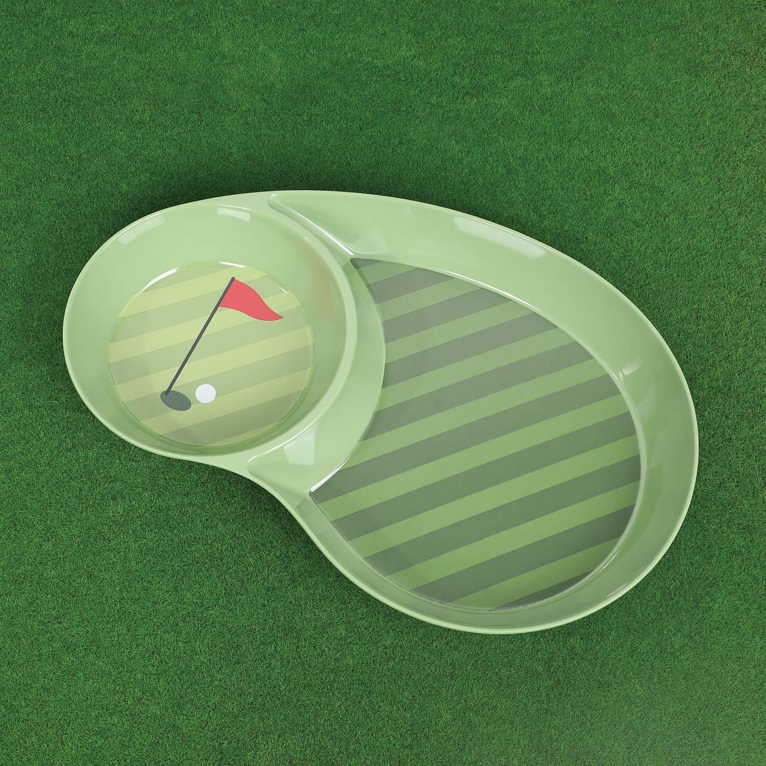 Supreme Housewares - Wholesale Platter - 16" Golf-Themed Melamine Chip and Dip Platter7