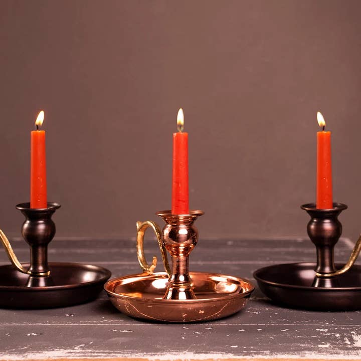 Portavelas de Cobre Hecho a Mano | Regalos de Inauguración de Casa Vintage de Cobre para venta al por mayor de ALFIQ Copper