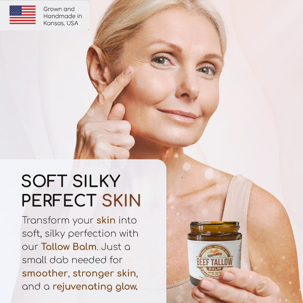 VIAI Beauty - Vente Baume/beurre pour le corps - Baume de suif de bœuf nourri à l'herbe - 4 oz - Fabriqué aux États-Unis - Suif biologique nourri et fini à l'herbe - Soin hydratant pour la peau10