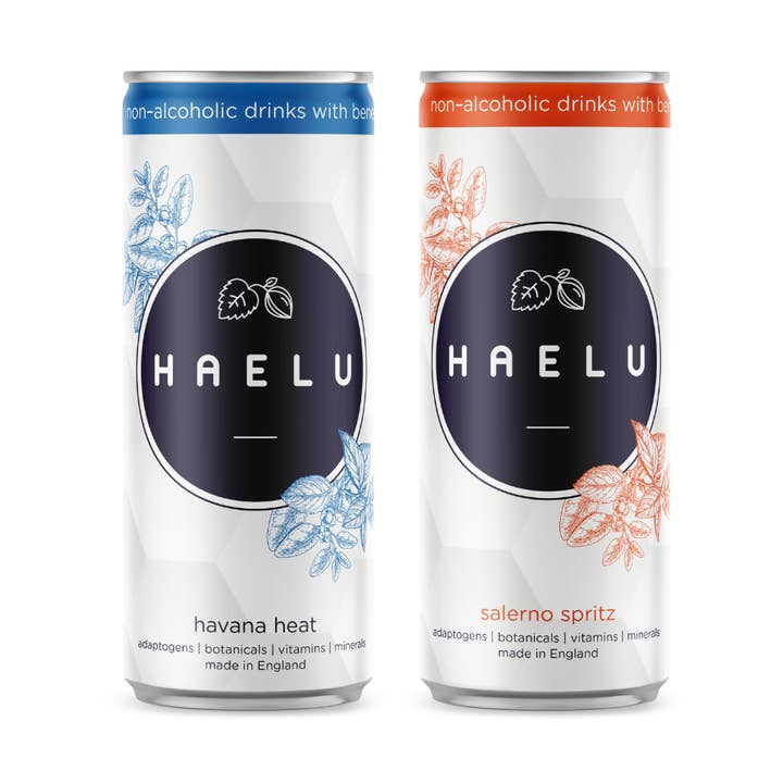 Samples - 2 x 250ml Havana Heat & 2 x 250ml Salerno Spritz for wholesale by HAELU Drinks Ltd