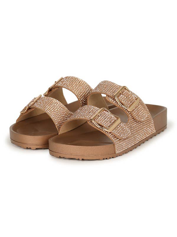 WOMAN FLAT SLIPPERS HOEA126 for wholesale by House of E ATL LLC