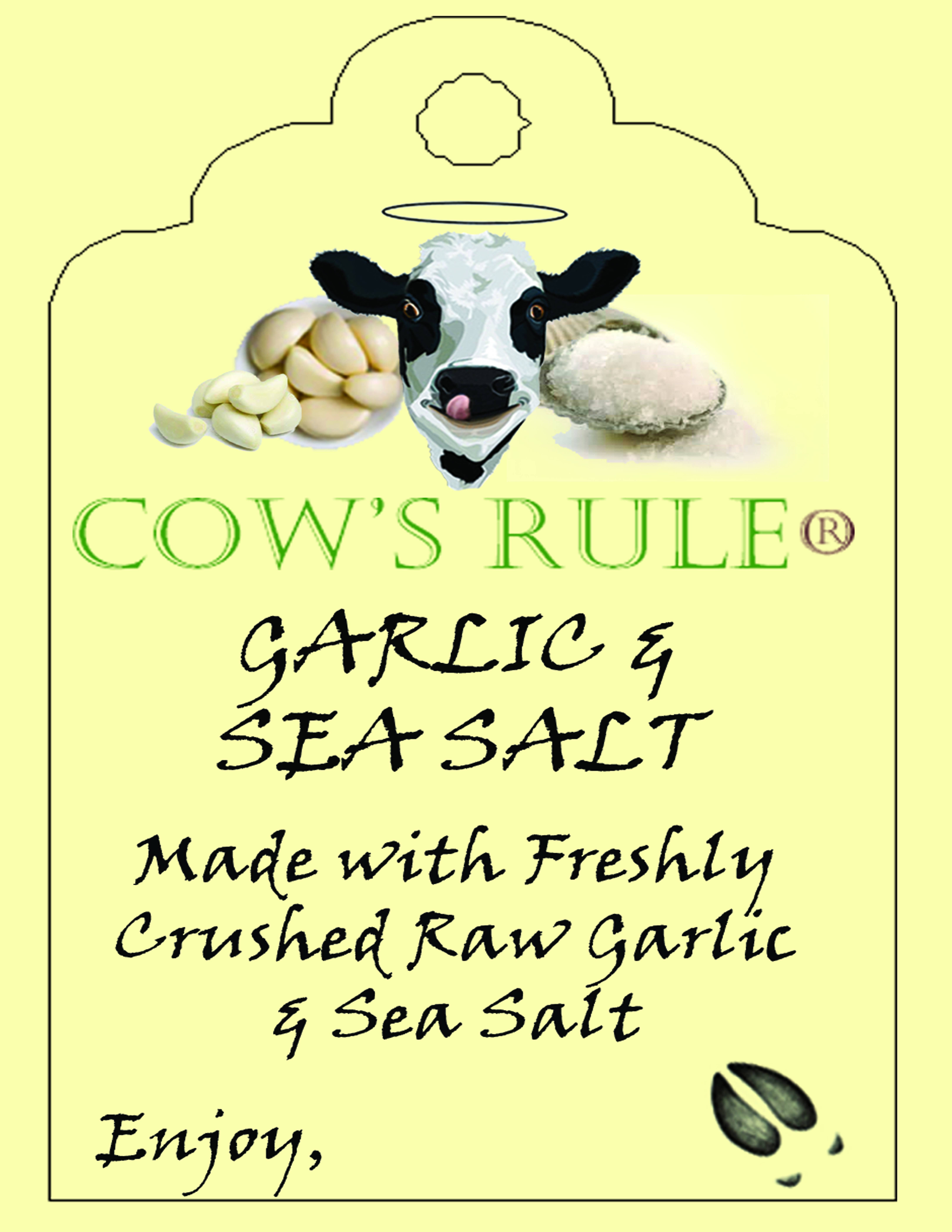Cow's Rule Gourmet Butter Company - Vente Beurre - Beurre composé à l'ail et au sel de mer 113g.1