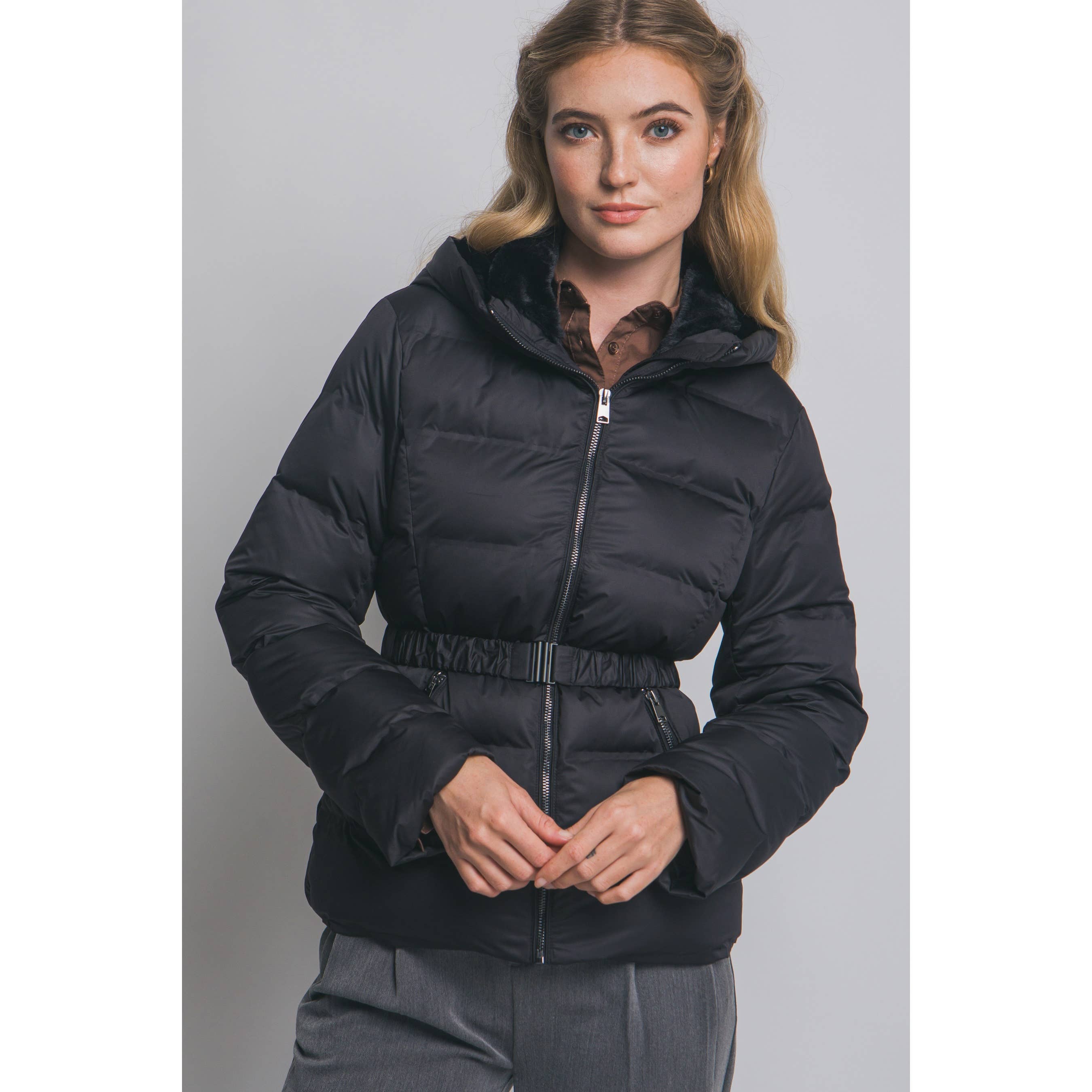 HiteJeans – Großhandel Pufferjacke – Damen – Kapuzen-Daunenjacke7