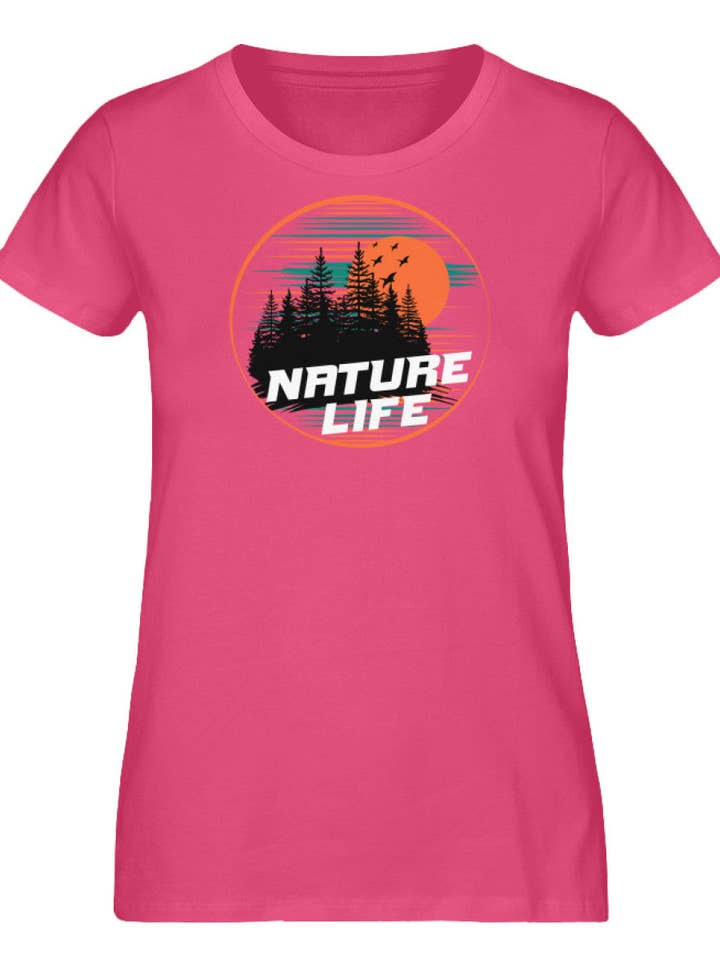 Nature Life Circle - Camicia organica premium da donna per la vendita all'ingrosso da parte di Uwaldu