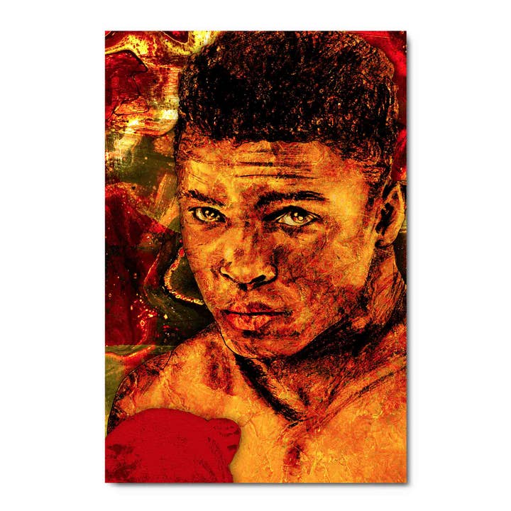 Muhammad Ali, arte mural acrílico para venta al por mayor de ART BLVD