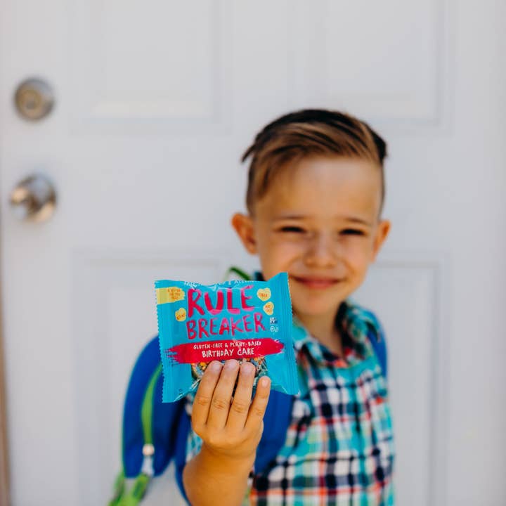 Rule Breaker Snacks - Wholesale Brownie - Birthday Cake Blondie | 12-Count Caddy of 1.9-oz Blondies4