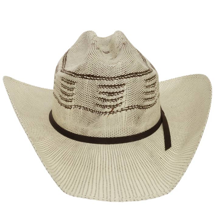 Ivory Straw Western Hat - Style American Trail | Open Sizing 12 for wholesale on Faire