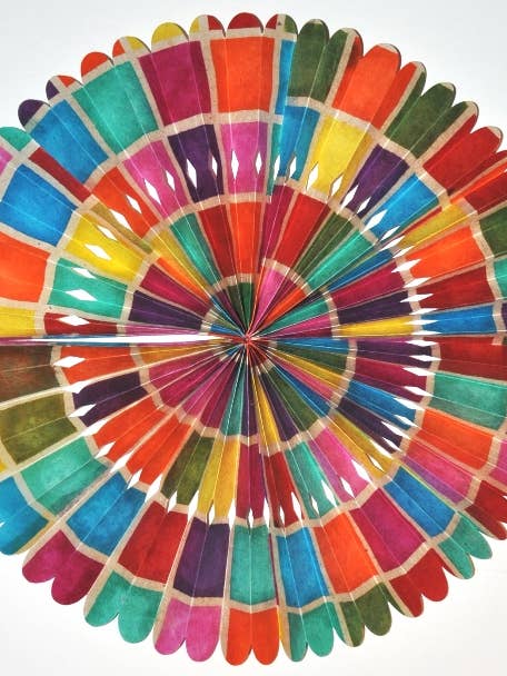 16" Rosettes Large, batik check for wholesale by Giftsland