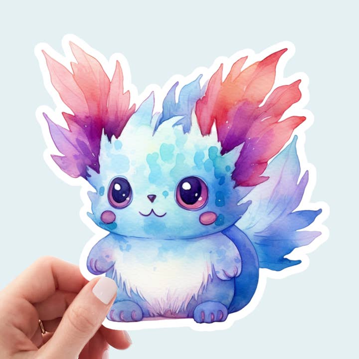 Cute Handmade Creature Anime Pokemon Style Sticker for wholesale by Kenjia Design