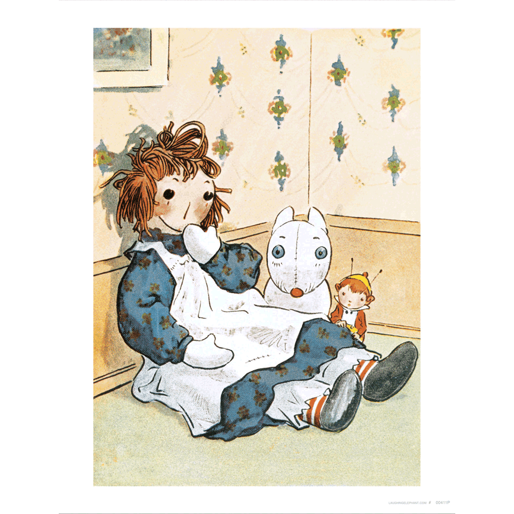 Laughing Elephant – Großhandel Kunstdruck – Raggedy Ann - Puppen Kunstdruck1