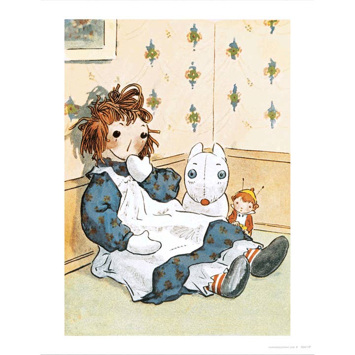 Laughing Elephant – Großhandel Kunstdruck – Raggedy Ann - Puppen Kunstdruck1