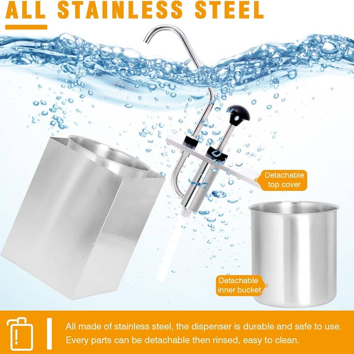 VIGOR – Großhandel Küchengerät – Edelstahl-Ketchup-Spenderutensilien für bequemes Servieren von Soßen3