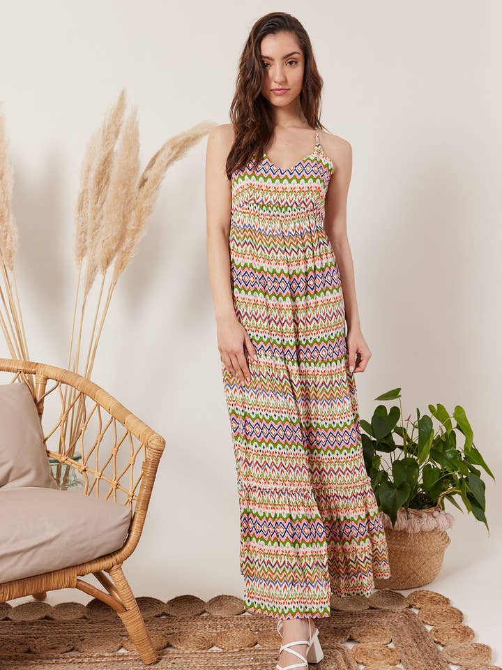 Escandelle Paris - Vendita all'ingrosso Vestito - Donna - Abito stampato con spalline5