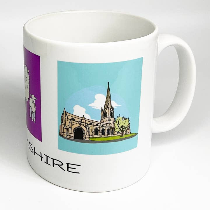 Derbyshire picture mug for wholesale by Character Shop