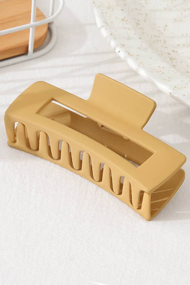 Hana - Wholesale Hair Clip - Women's - Solid Color Rectangle Shaped Hair Claw10