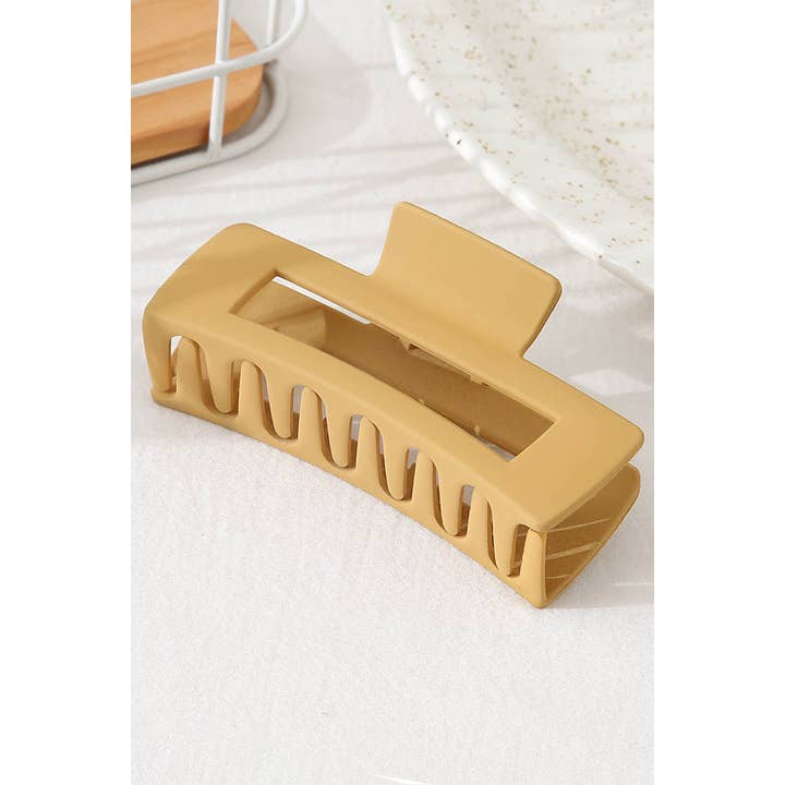 Hana - Wholesale Hair Clip - Women's - Solid Color Rectangle Shaped Hair Claw10