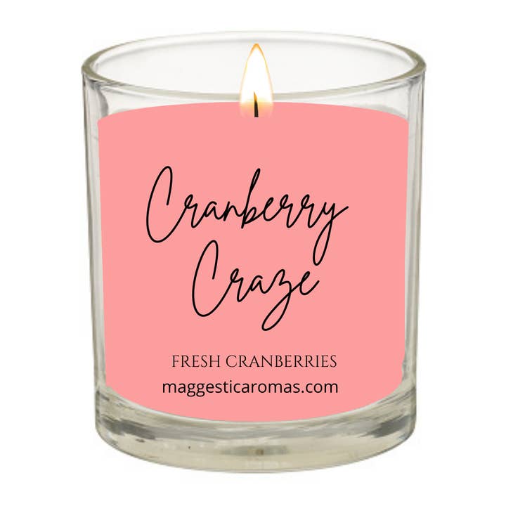 Bougie Cranberry Craze pour la vente par Maggestic Aromas