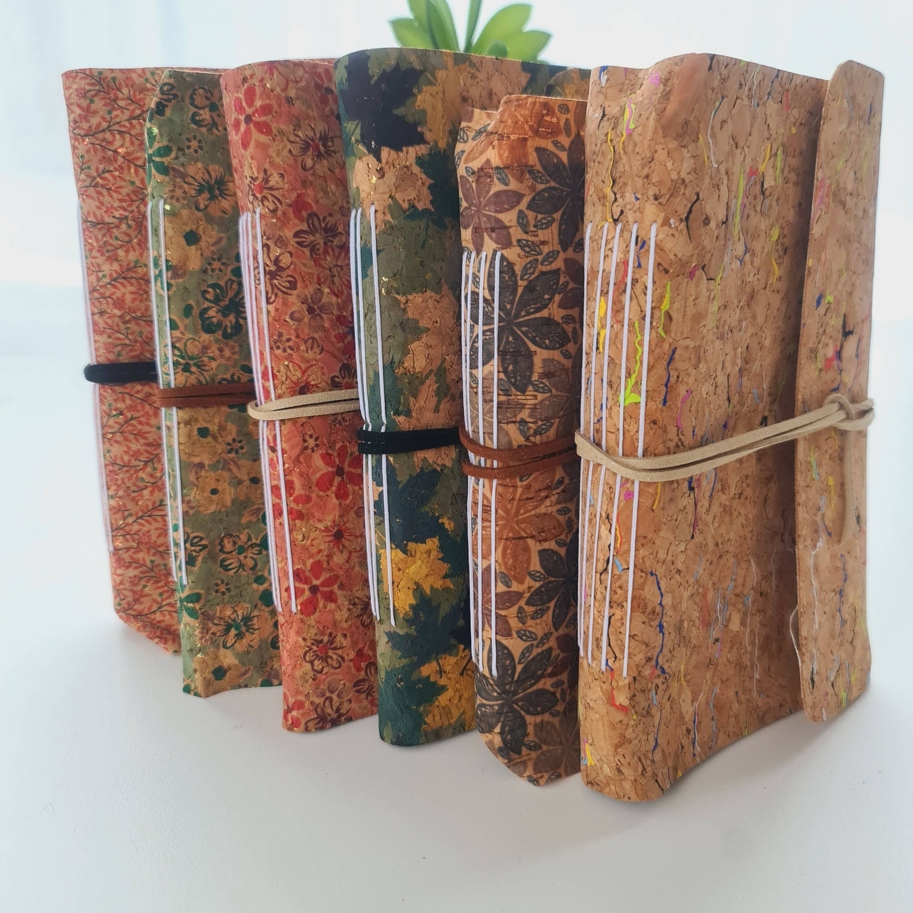 Sarah Lou Crafts – wholesale Notebook – Green Floral Cork Notebook Journal7