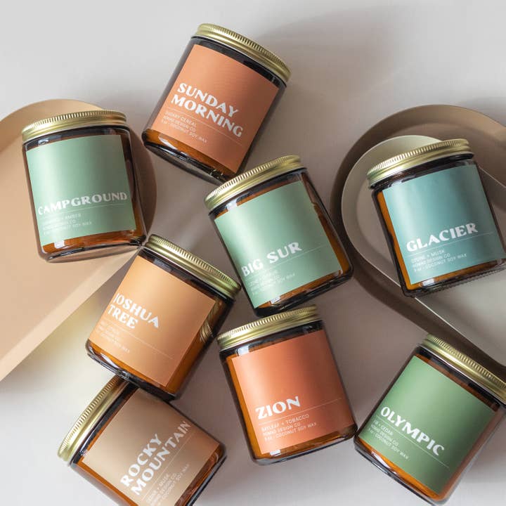 Nomad Design Co - Wholesale Jar/Filled Candle - Olympic National Park Candle