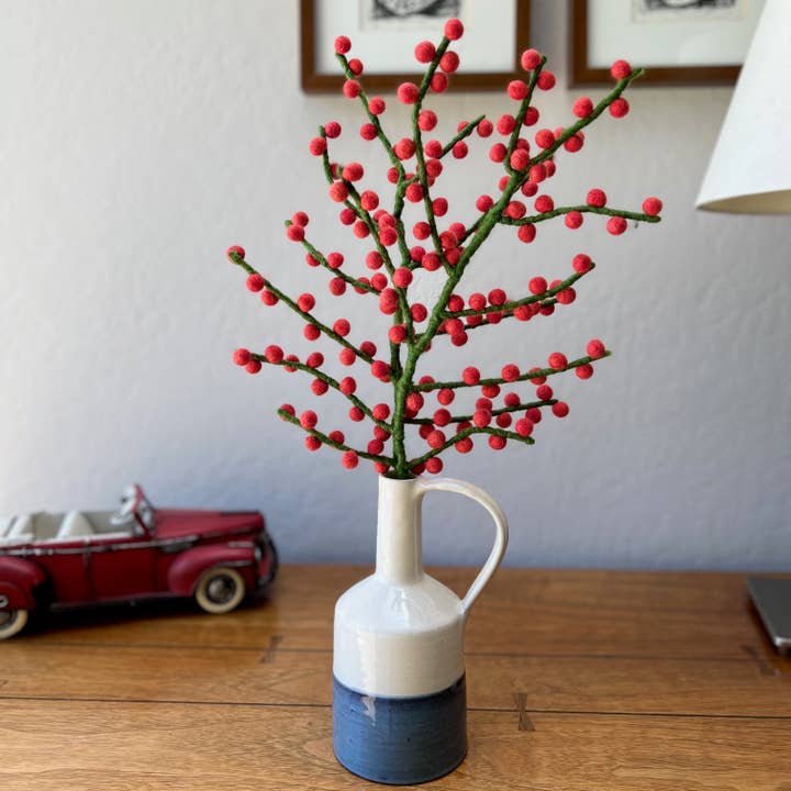 Humble Hilo - Wholesale Artificial Flowers - Humble Hilo Handmade Felt Flowers, Berry Stems9