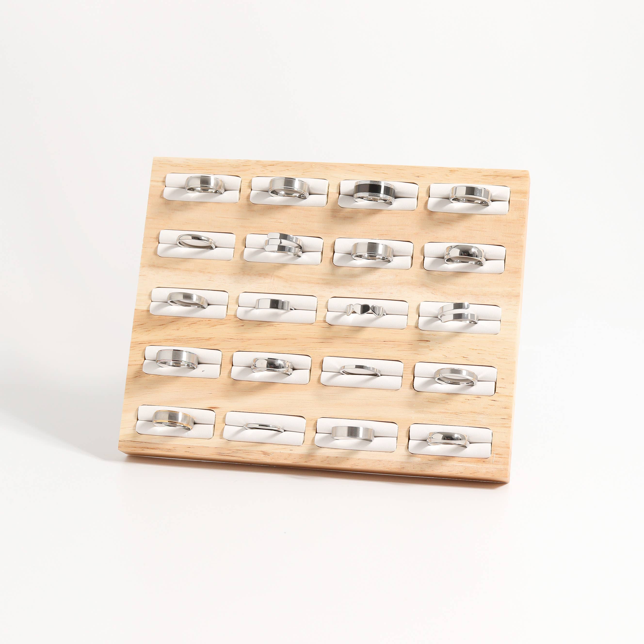 WJW - Wholesale Band/Stacked Ring - Black Center Polished Stainless Steel Ring6