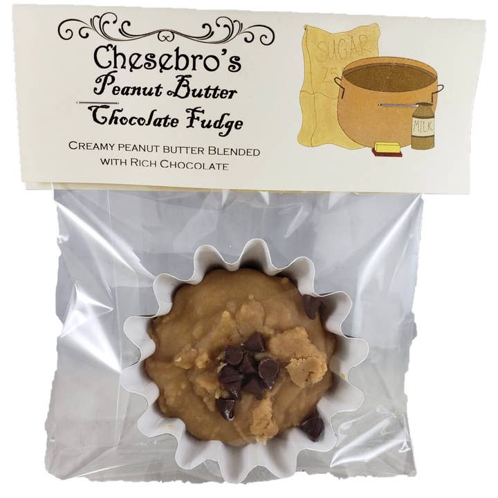 Chesebro's Handmade Confections and Candy - Wholesale Fudge - Peanut Butter Chocolate Fudge, 2.25 oz.1
