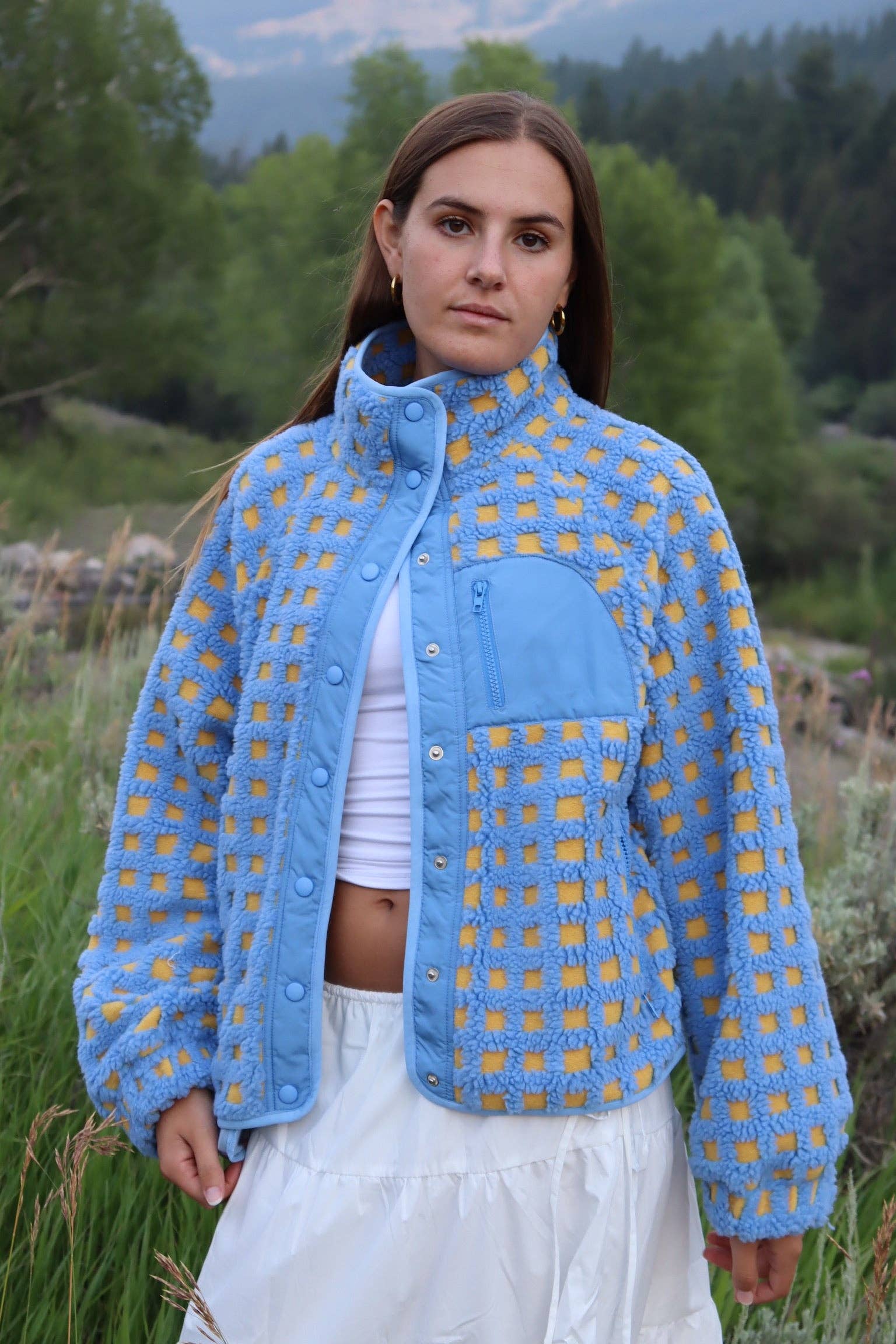 Midnight Lunch - Wholesale Jacket - Women's - Teton Jacket | Blue + Yellow4