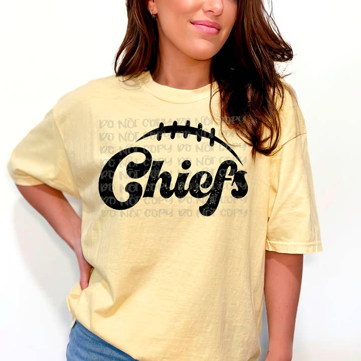 Chiefs Football Mascot DTF Transfer for wholesale by K and M Designs