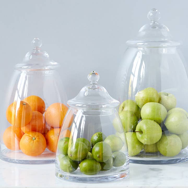etúHOME - Wholesale Jar - Glass Bon Bon Storage Jar with Lid, Large