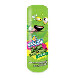 I Got Your Candy – wholesale Gelégodis – Ricky Joy Slime Sour Crush: Rullande flytande godis grönt äpple och vattenmelon 1.85oz - 48ct