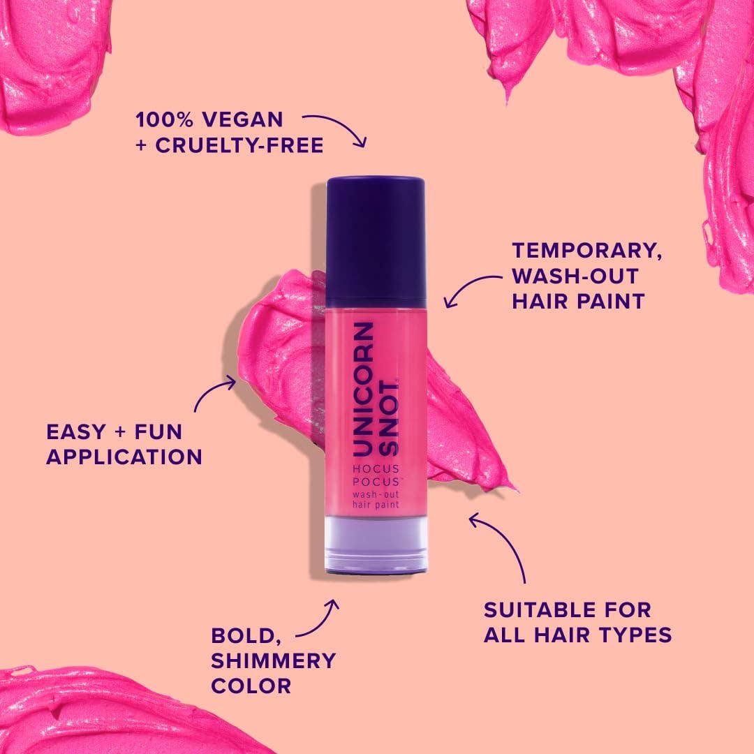 Unicorn Snot | Glitter Beauty - Wholesale Hair Dye - Hocus Pocus Hair Paint | Pink-Tap Tap | Wash Out Hair Paint3