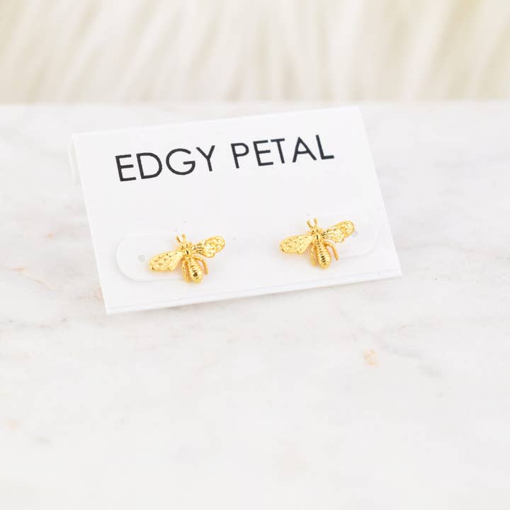 Edgy Petal Jewelry - Wholesale Stud/Post Earrings - Bee Sweet Studs3