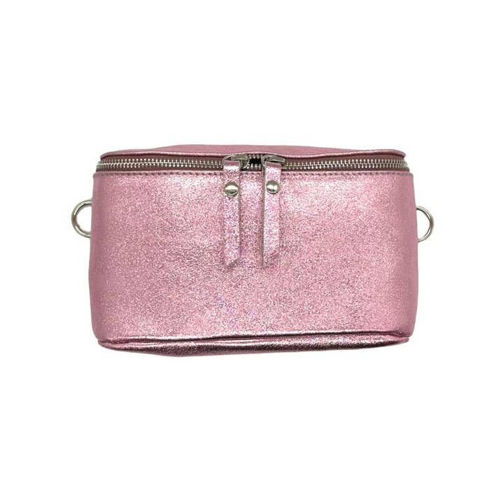 Chenson & Gorett - Wholesale Belt Bag - Women's - Leather Waist Bag with Metallic Effect for Women. Veranito2