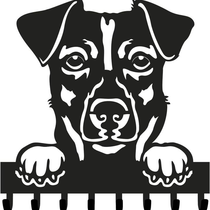 Wall-mounted dog leash holder - Jack Russell for wholesale by Store and Design