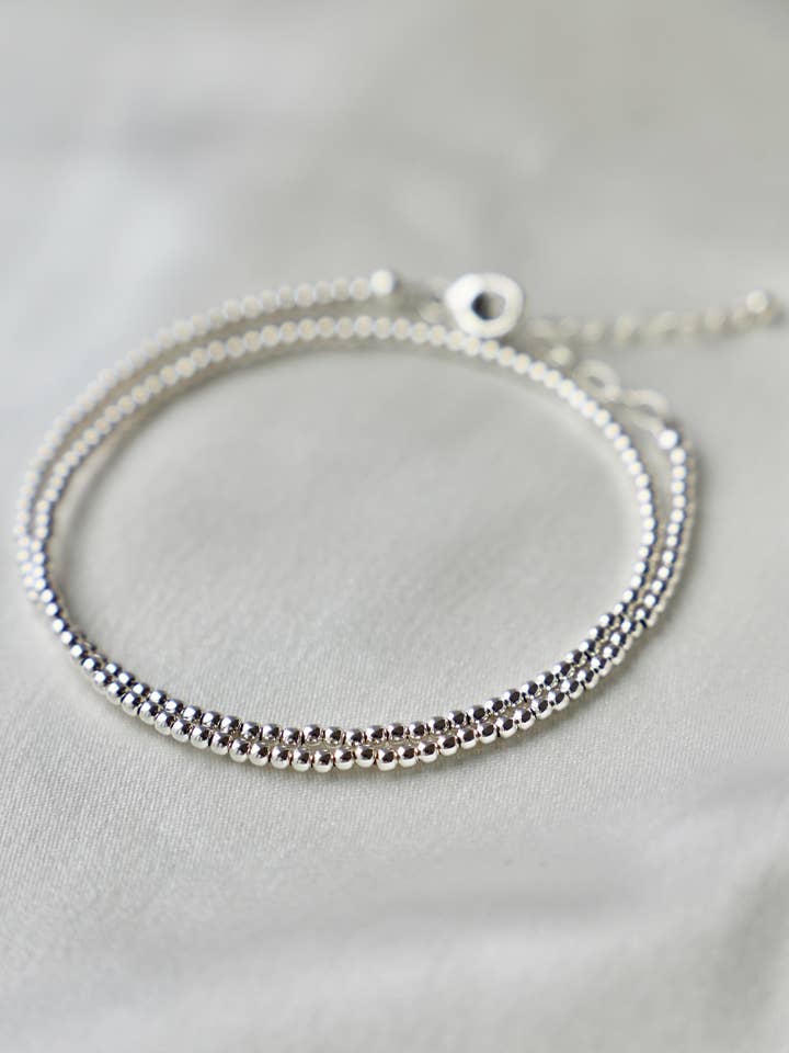 BRACELET À DOUBLE ENROULEMENT EN ARGENT STERLING pour la vente par Katie Waltman Jewelry