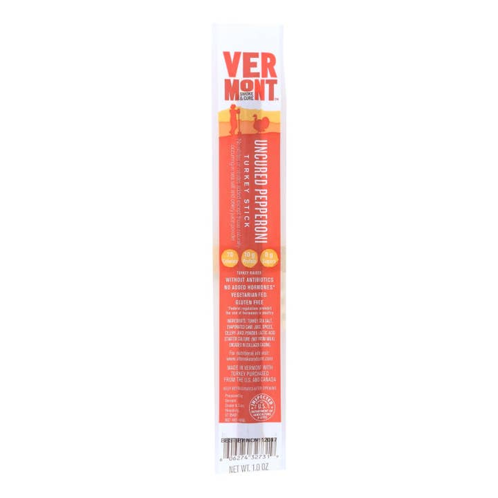 Vermont Smoke And Cure Realsticks - Turkey Pepperoni - 1 Oz - Case Of 24 for wholesale by Ware Spark