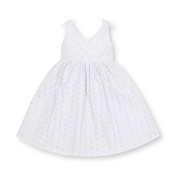Bow Shoulder Organic Swing Dress - Baby for wholesale by Hope and Henry