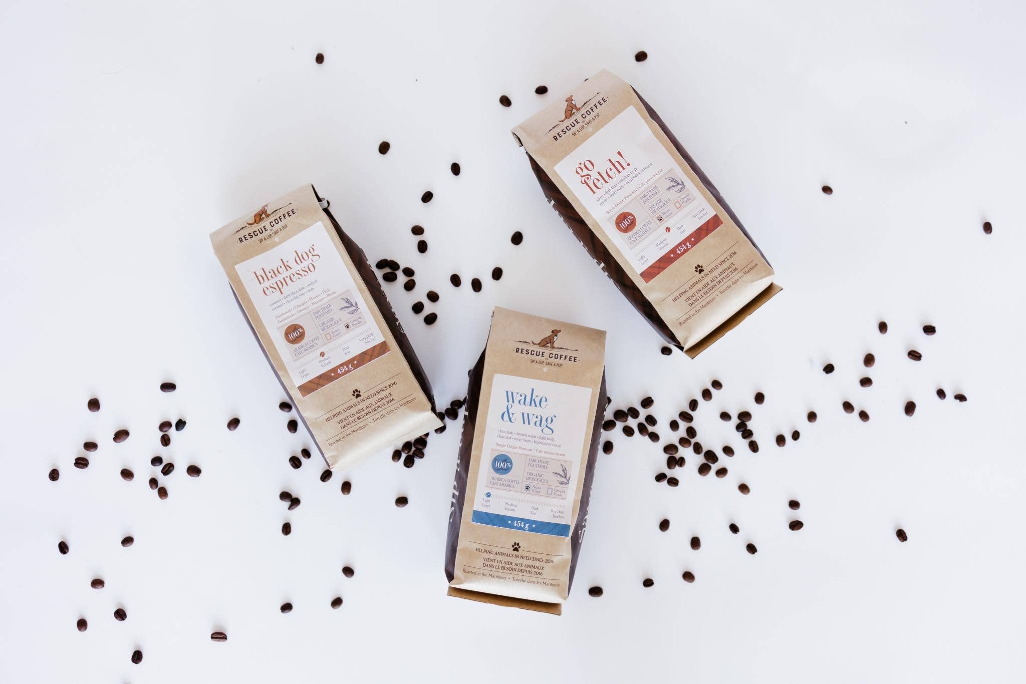 Rescue Coffee Co. – wholesale Kaffebönor – Bark & Bite | Mycket mörkrost | 454 g påse | Ekologiskt kaffe4