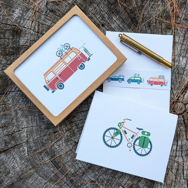 Soijen Illustrations - Wholesale Everyday Greeting Card - Bicicleta | Bike Adventure | Assorted Greeting Card Set