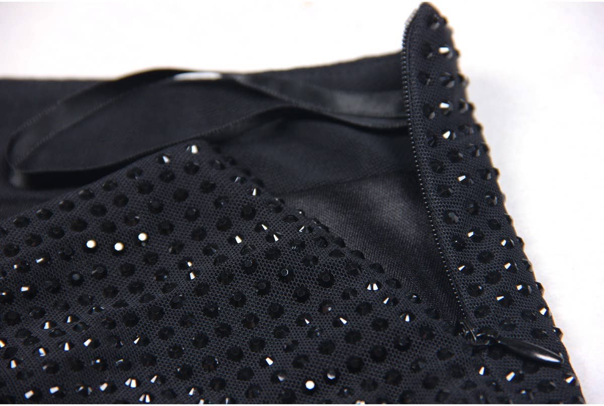 Noir Ensemble chemisier et jupe en maille diamant SET70Y pour tenue décontractée en vente sur Faire20