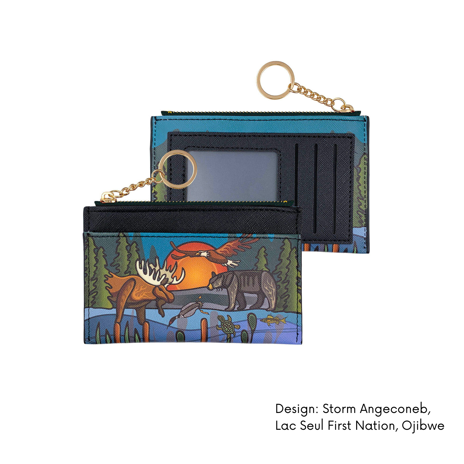 Made By Humans Designs – wholesale Wallet – Unisex – Card Wallet w/Contemporary Indigenous Design 2