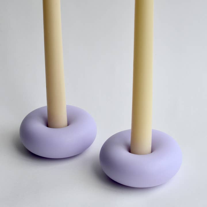 Donut taper candle holder for wholesale by StephanieVCreations