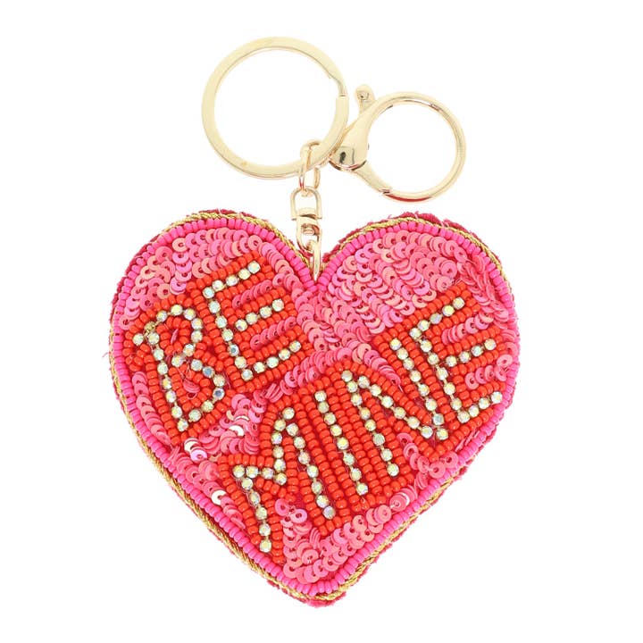 SP Sophia Collection - Wholesale Keychain - Women's - Sweethearts Theme Jeweled Keychain1
