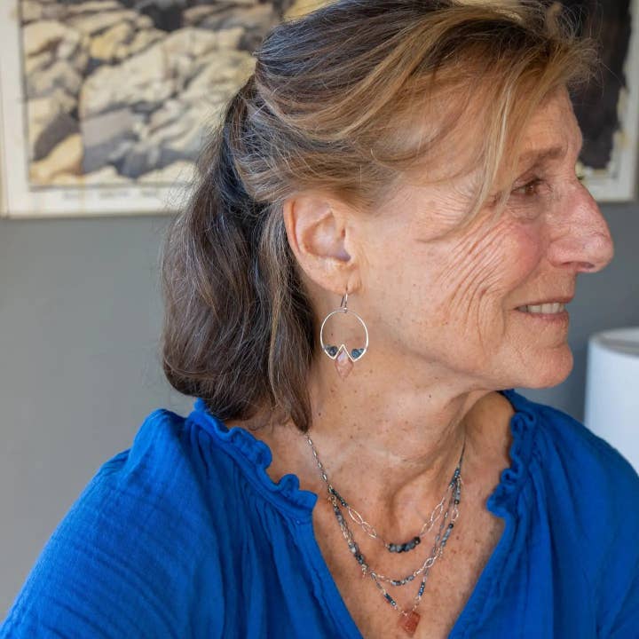 Art by any Means Jewelry - Wholesale Dangle Earrings - Smoldering Sunstone Earrings E833725