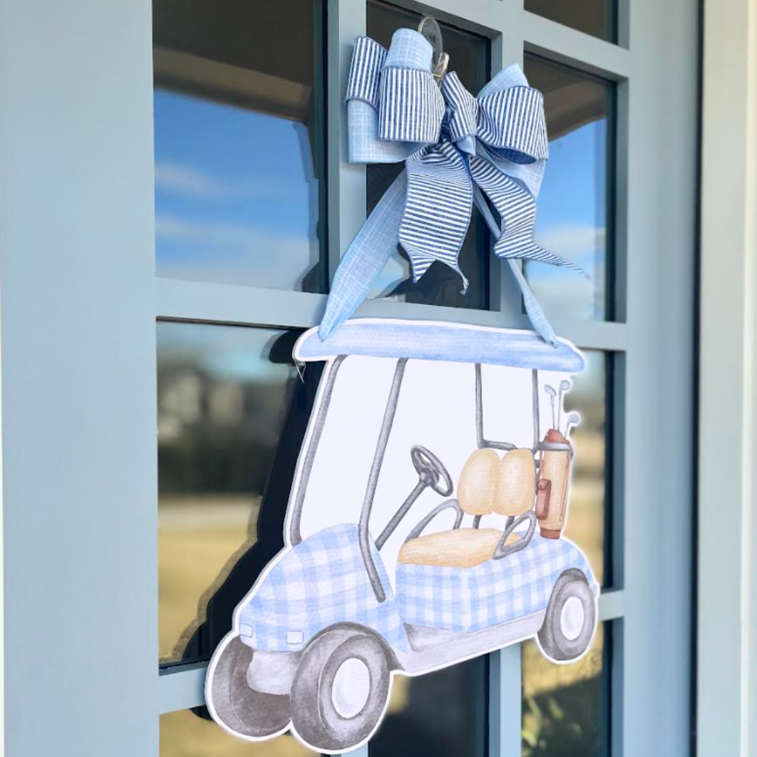 Front Porch Elegance – wholesale Door hanger – Tee Time- Door Hanger2
