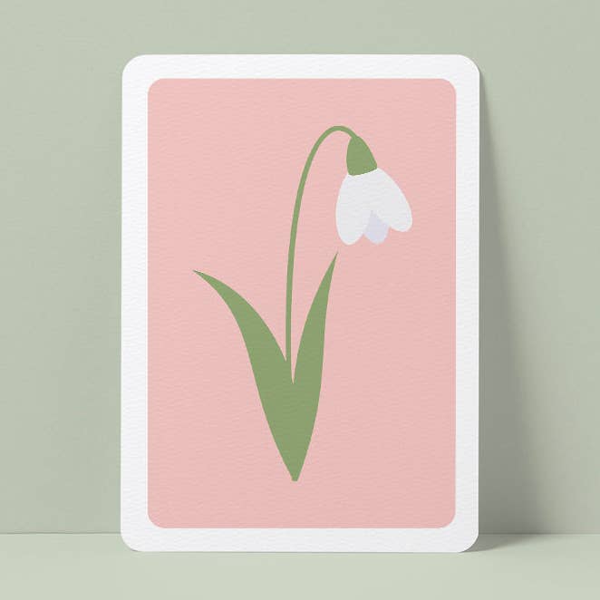 Karte Schneeglöckchen 2 für den Großhandel von QuastDesign