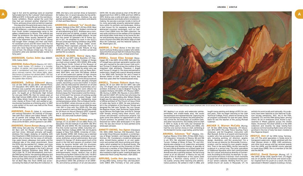 Gibbs Smith - Wholesale Reference - Dictionary of Utah Fine Artists3