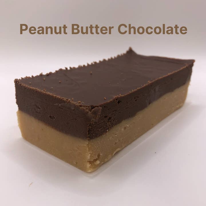 Nick's Wicked Tasty Fudge LLC - Wholesale Fudge - Peanut Butter Chocolate Fudge (1/4 lb Wrap)
