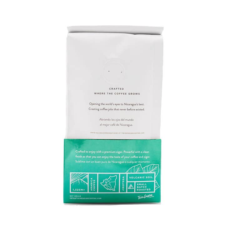 Twin Engine Coffee - Wholesale Ground Coffee - Coffee Organic Fair - Cigar No. 1 Medium Dark Ground